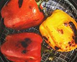 焼きパプリカの柿マリネ作り方1写真