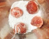 豚こまチーズボールのマスタード煮込み作り方4写真
