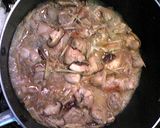 鶏とごぼうの煮込みパスタ作り方9写真