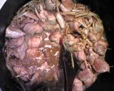 鶏とごぼうの煮込みパスタ作り方10写真