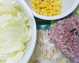 簡単キャベツともやしの味噌バター炒め作り方2写真