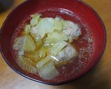 白菜&肉団子のあったかスープ作り方4写真