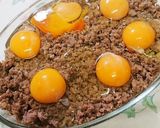 ぶたひき肉と卵のレンジでチン!作り方4写真