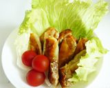 パリパリ　豆腐と納豆をシュウマイの皮で作り方4写真