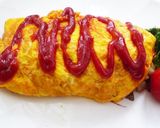 バターコーンとコンビーフのオムレツ作り方3写真