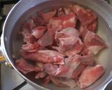 圧力鍋で♡牛すじの甘辛煮込み作り方1写真