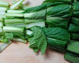 簡単！鶏むね肉と小松菜ときのこの柚子煮＊作り方3写真