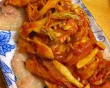 豚ロース焼き☆きのこたっぷりトマトソース作り方32写真
