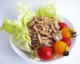 たまねぎとしめじのオイスターソース炒め作り方4写真