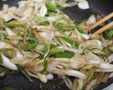素材一品だけ！白ネギのすき焼き風作り方2写真