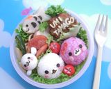 まめゴマ　キャラ弁の飾り作り方8写真
