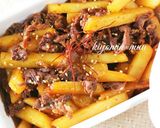 【常備菜】じゃがいもと牛肉のピリ辛炒め。作り方7写真