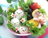 まめゴマ１口おにぎり　キャラ弁作り方7写真