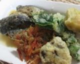 いわし煮付　骨柔らか　素揚げ野菜添え作り方5写真