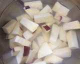 豚肉とさつま芋のマスタードクリームソース作り方1写真