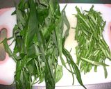 空芯菜（エンサイ）のスパム炒め作り方1写真