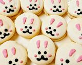 100均の製菓材料で！ うさぎのマカロン作り方5写真