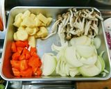 豆腐入り？！簡単和風スープカレー作り方1写真