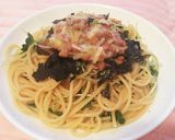 簡単*納豆とカイワレと梅の冷製パスタ作り方6写真