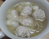 鶏団子スープ☆中華風作り方8写真