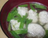 鶏団子スープ☆中華風作り方7写真