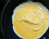 大根葉と合い挽き肉のオムレツ作り方7写真