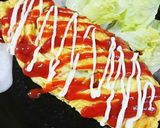 大根葉と合い挽き肉のオムレツ作り方10写真