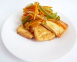 野菜たっぷり　厚揚げの甘酢あんかけ作り方6写真