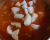 白菜とイカと鶏肉◆豆のトマト煮込みスープ作り方10写真