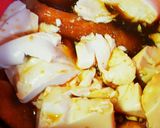 マイヤー圧力鍋で鮭と豆腐の煮物作り方2写真