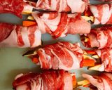 簡単晩ごはん♡安納芋と人参の甘辛肉巻き作り方4写真