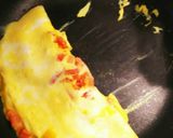 朝食に☆具材のみトマトチーズオムレツ作り方2写真