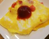 朝食に☆具材のみトマトチーズオムレツ作り方3写真