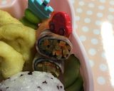 超簡単☆きんぴらごぼうのベーコン海苔巻き作り方3写真