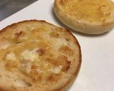 イングリッシュマフィンで厚焼き卵サンド♡作り方5写真