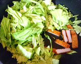 キャベツとさつま揚げの炒め物作り方2写真