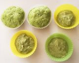 《離乳食》ほうれん草のレンジ蒸しパン♪作り方4写真