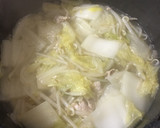 簡単♪鍋の翌日残り物ですいとん❃作り方1写真