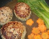 中華スープでお手軽！煮込み豚バーグ作り方3写真