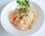 豪快に丸ごとトマトを炊き込む　トマトご飯作り方6写真
