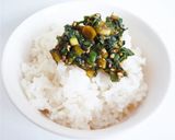 にらとラー油のピリ辛混ぜご飯作り方5写真