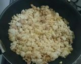 豚肉とちりめんじゃこと食べるラー油の炒飯作り方2写真