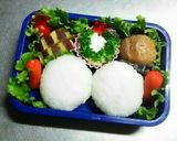 クリスマスキャラ弁 うさちゃんサンタ作り方9写真