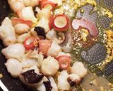 生タコの皮deニンニク唐辛子炒め作り方5写真