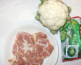 鶏のバジルチーズ焼き♪カリフラワー作り方1写真