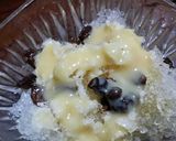 求肥入り芋蒸し羊羹リメイク白くま作り方3写真