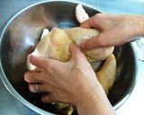 ローストチキン＆ポテト★中は絶品炒飯作り方3写真