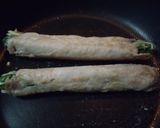 「水菜の黒豚巻」‥すき焼き味作り方6写真