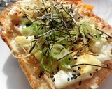 昆布茶黒酢白菜軸の和トースト作り方5写真