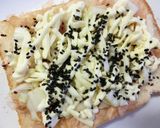 昆布茶黒酢白菜軸の和トースト作り方4写真